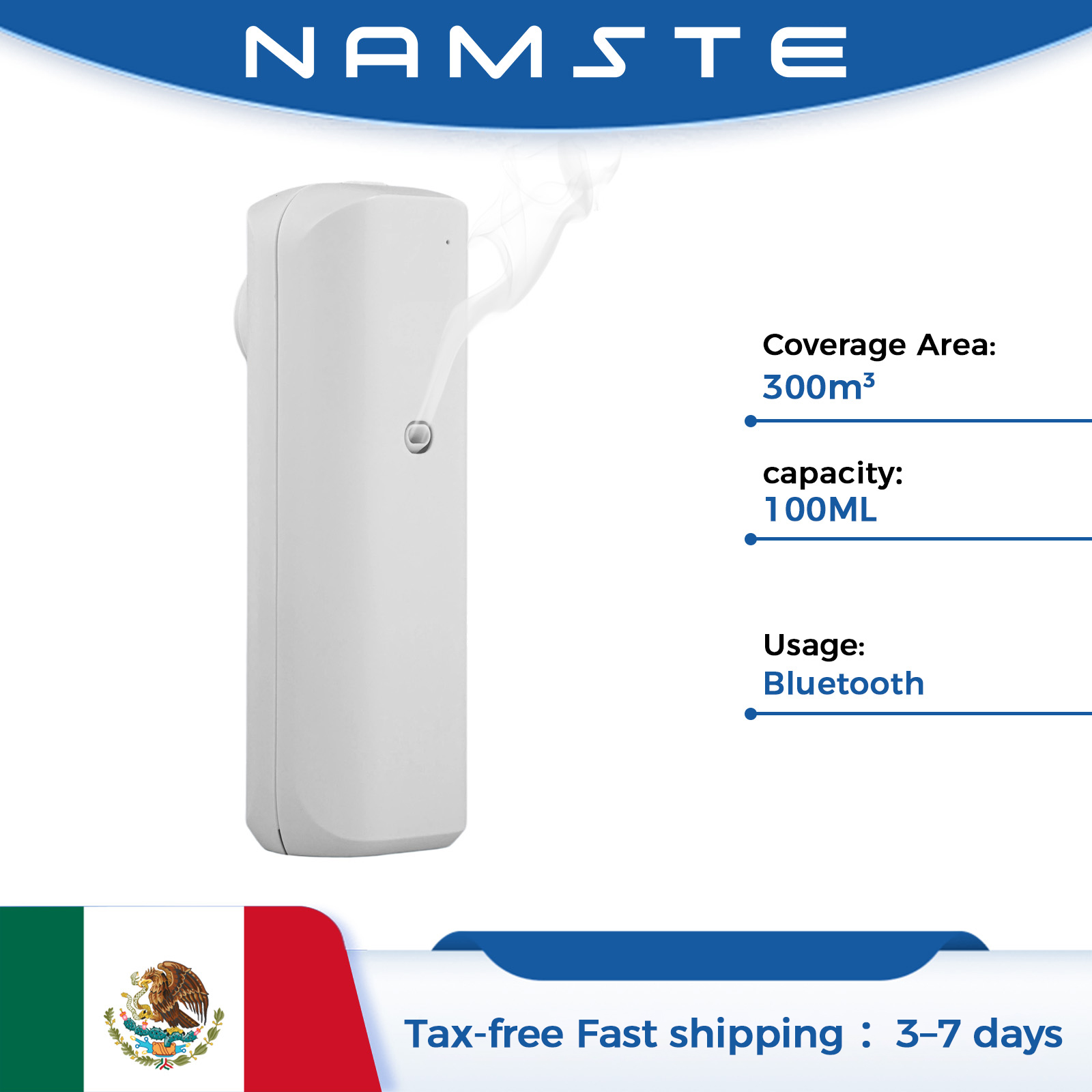 Home Fragrance Oil - NAMSTE Aromatischer Öldiffusor Bluetooth Duftdiffusor Steckdosen-Aromaöldiffusor